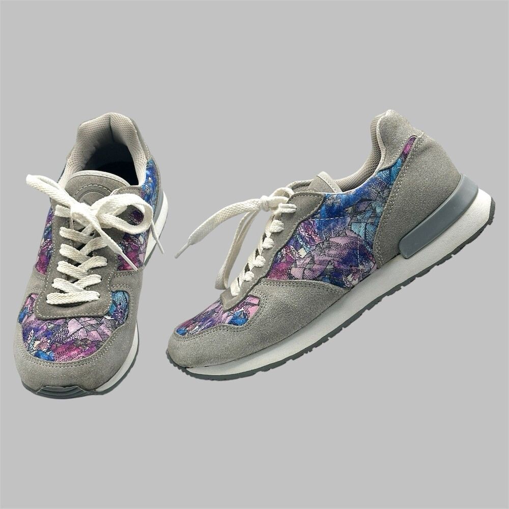 Inkkas Monterey Jogger Women's Multicolor Sneaker Size 9 Grey Suede Shoes